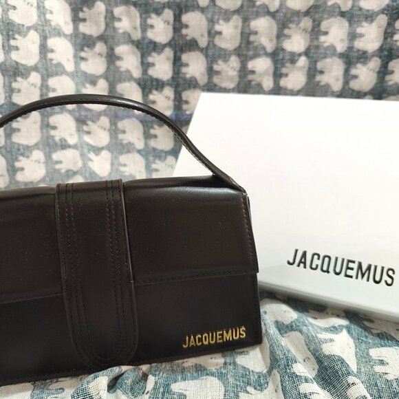 Jacquemus Logo Plaque Black Tote Bag - Picture 1 of 8